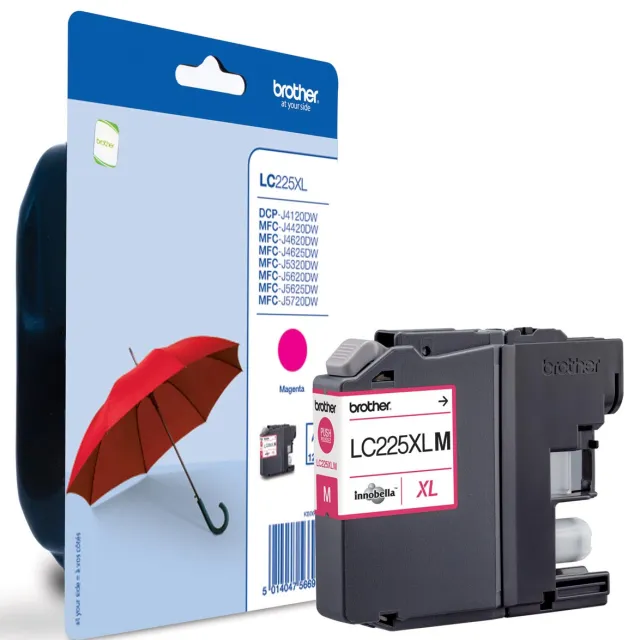 Brother LC225XLMBP inktcartridge 1 stuk(s) Origineel Magenta (LC225XLMBP)