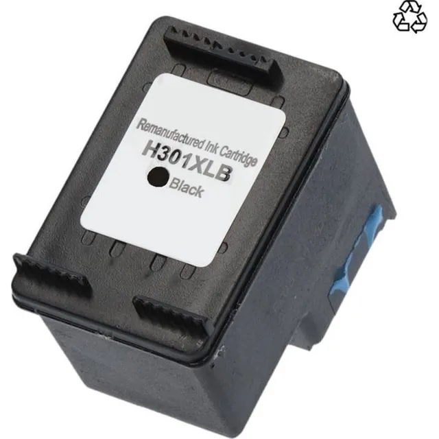 Inktkenners Inktcartridges 1x Zwart Geschikt voor HP 301 / 301XL