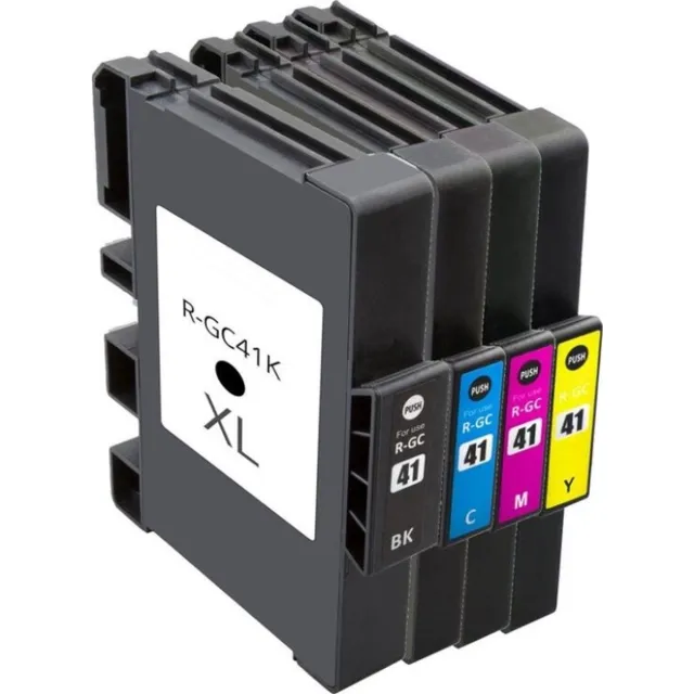 Inktkeuze GC-41 Zwart + Alle Kleuren - Huismerk inktcartridge compatible met Ricoh Aficio SG 2100N / Ricoh Aficio SG 3100SNw / Ricoh Aficio SG 3110DN / Ricoh Aficio SG 3110DNw / Ricoh Aficio SG 3110SFNw / Ricoh Aficio SG 3120BSFN / Ricoh Aficio SG 7100DN Zwart, Cyaan, Magenta, Geel