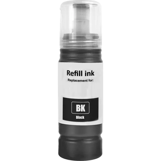 InktDL Huismerk geschikt voor Epson T6641 Zwarte Inktfles - Geschikt voor EcoTank ET-2500 - ET-2550 - ET-2600 - ET-2650 - ET-4500