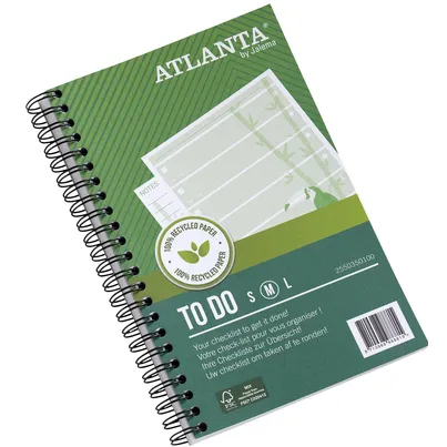 Djois Things to do Djois Atlanta recycled papier Jungle 125x195mm 100 vel 70gr groen 2 stuks