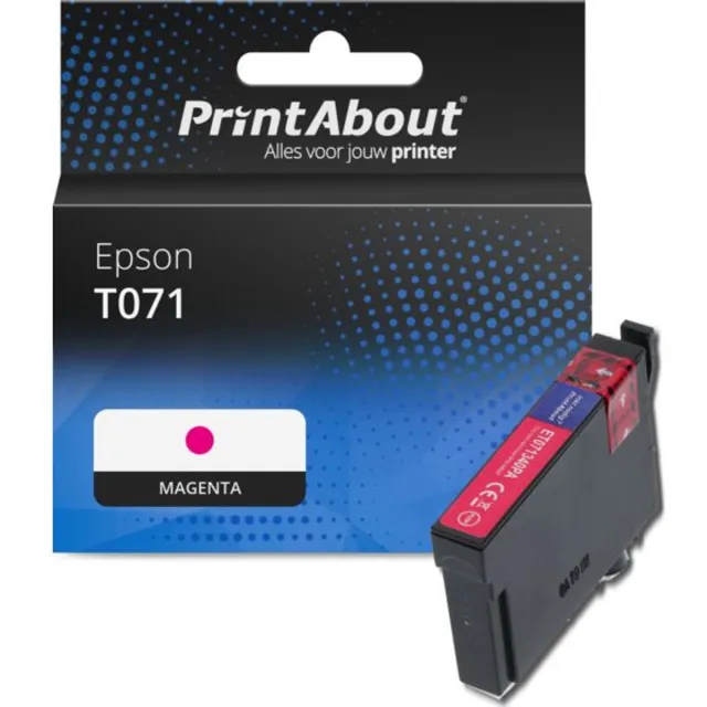 PrintAbout huismerk Inktcartridge T071 (C13T071340) Magenta geschikt voor Epson