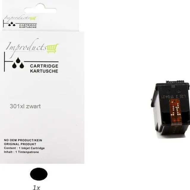 Improducts Inkt cartridges - Alternatief HP 301 / 301XL CH563EE zwart