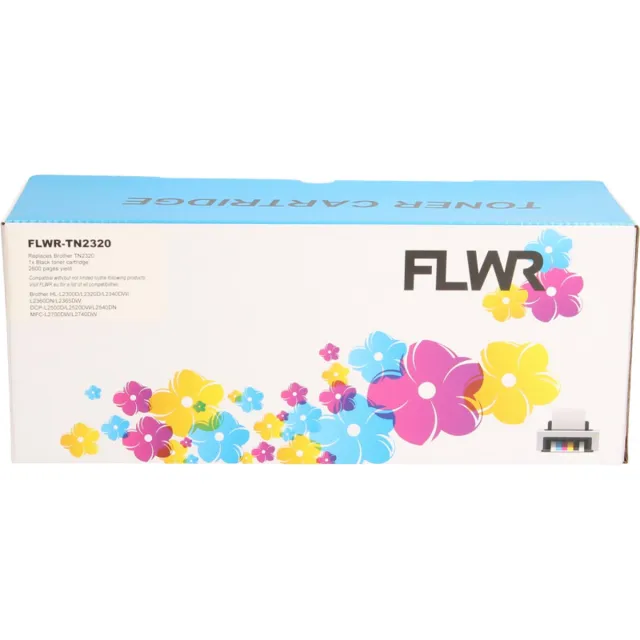 FLWR TN-2320 als vervanger voor TN-2320 (van Brother) zwart