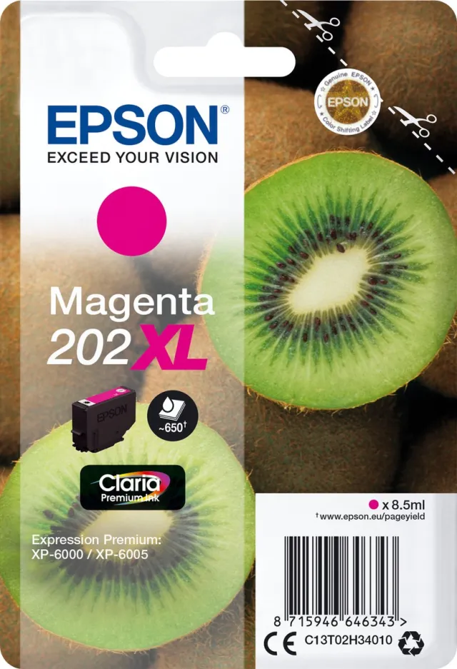 Epson Original Ink Cartridge Epson Singlepack Magenta 202XL Claria Premium Ink Magenta