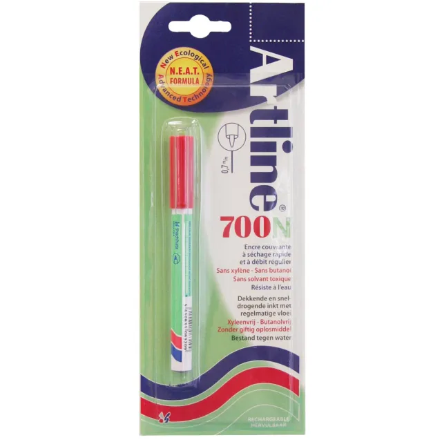 Artline Permanent marker Artline 700N rood, op blister