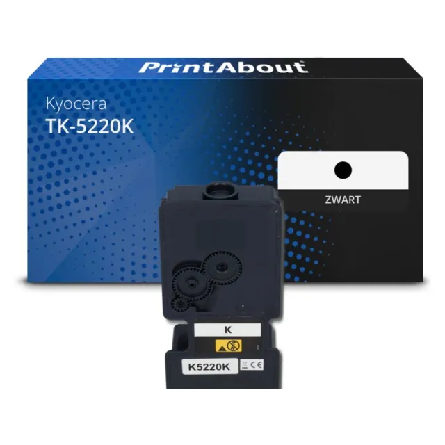 PrintAbout huismerk Toner TK-5220K Zwart Geschikt voor Kyocera