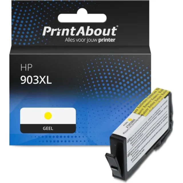 PrintAbout huismerk Inktcartridge 903XL (T6M11AE) Geel Hoge capaciteit geschikt voor HP