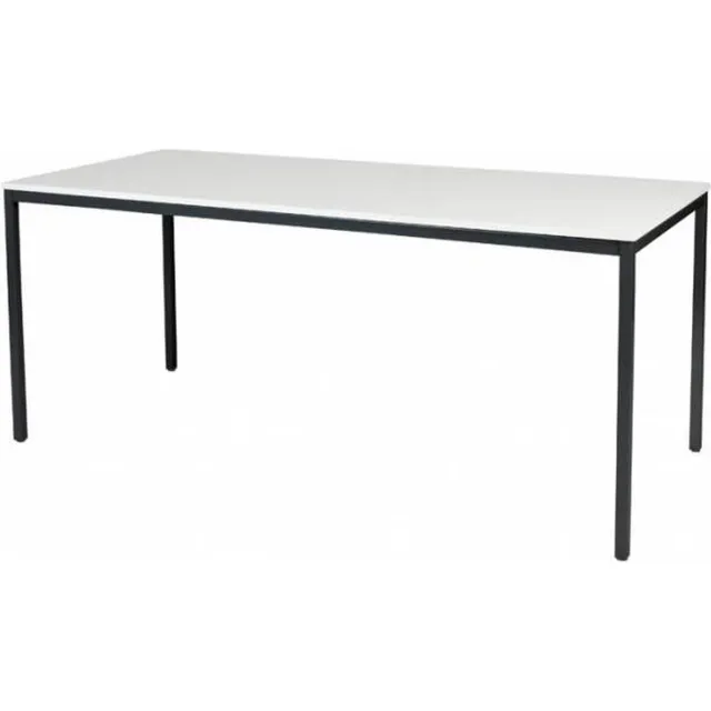 Schaffenburg Bureautafel - Domino Basic 180x80 grijs - zwart frame