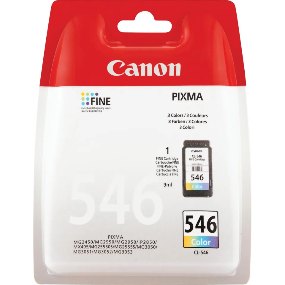 Canon inktcartridge CL-546, 180 pagina's, OEM 8289B001, 3 kleuren