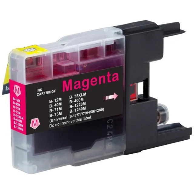 Inktkenners Cartridge Geschikt voor Brother LC-1220 / LC-1240 XL | 1x Magenta Geschikt Voor Brother MFC J625DW - MFC J430W - DCP J925W - DCP J725W