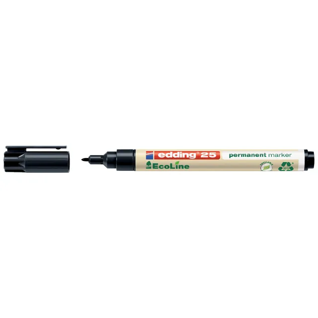 Edding Viltstift edding 25 EcoLine rond 1mm zwart