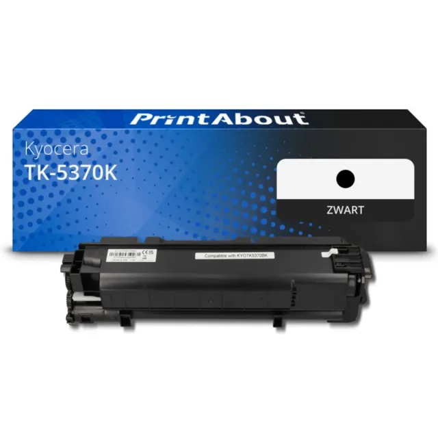 PrintAbout huismerk Toner TK-5370K Zwart geschikt voor Kyocera