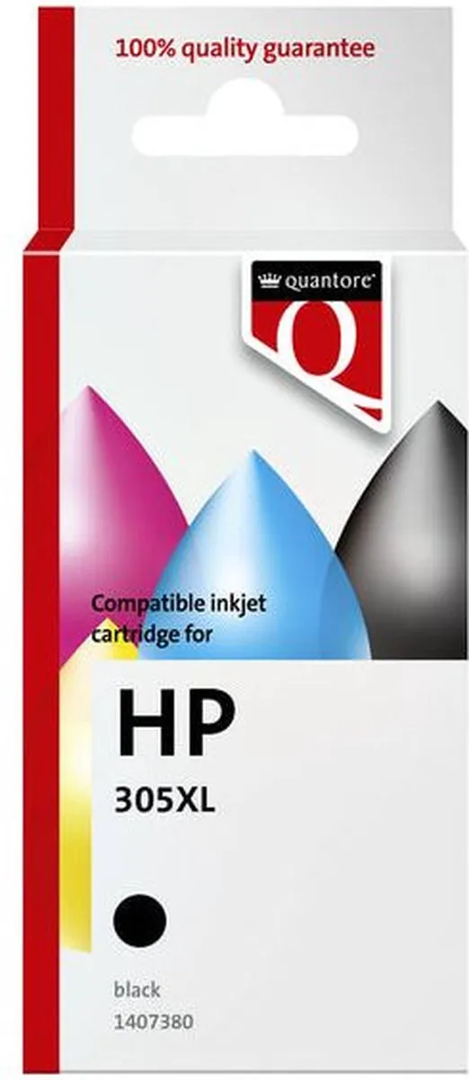 Quantore Inktcartridge quantore hp 305xl zwart | 1 stuk