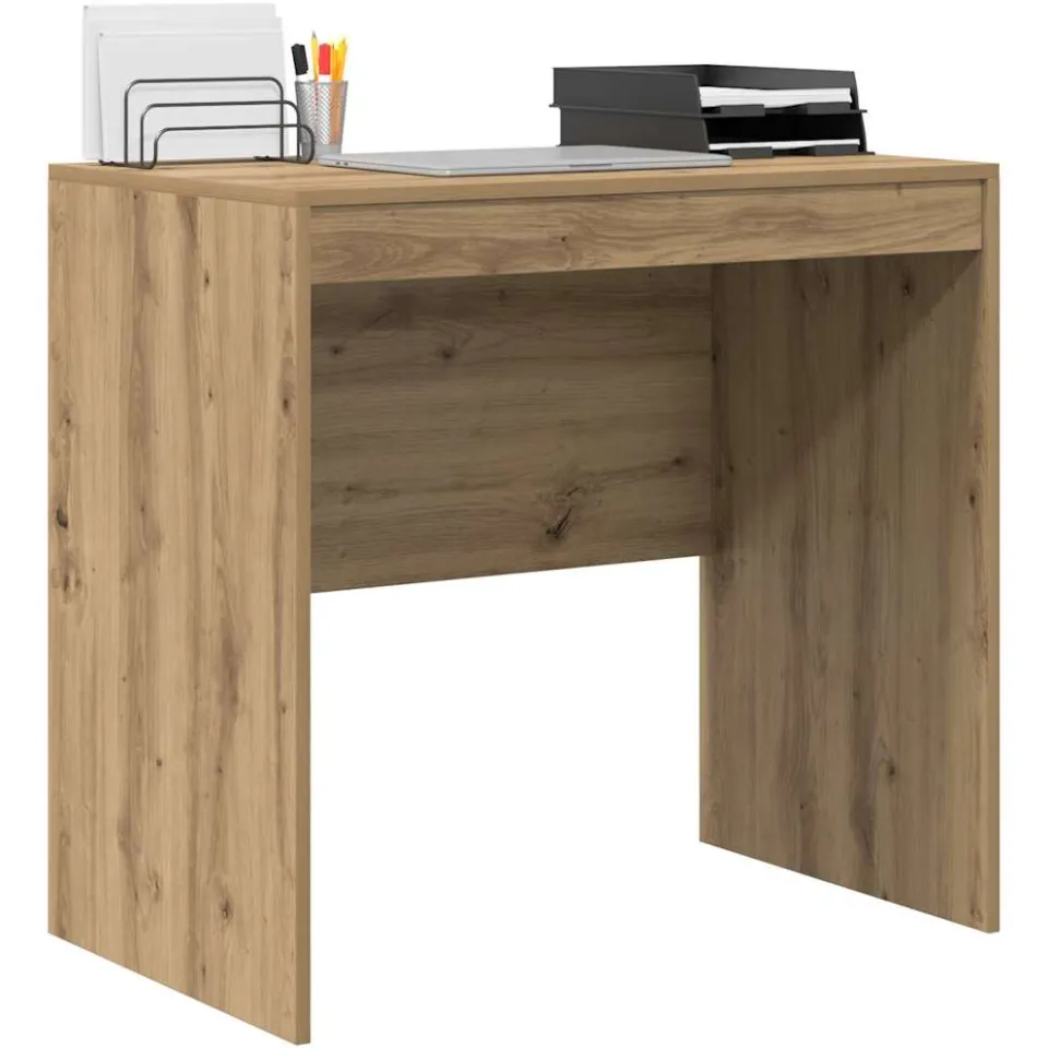 vidaXL Bureau Artisan Eiken 80 x 50 x 76 cm Bruin