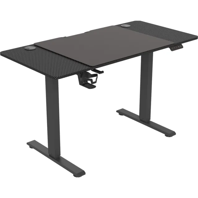 VDD Gaming bureau - computertafel - hoogte verstelbaar - elektrisch - 120 x 60 cm zwart