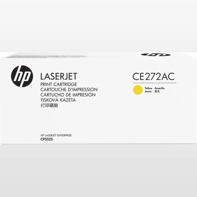 HP CE272AC - YELLOW TONER WHITE BOX Zwart