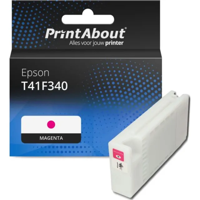 PrintAbout huismerk Inktcartridge T41F340 Magenta Hoge capaciteit geschikt voor Epson