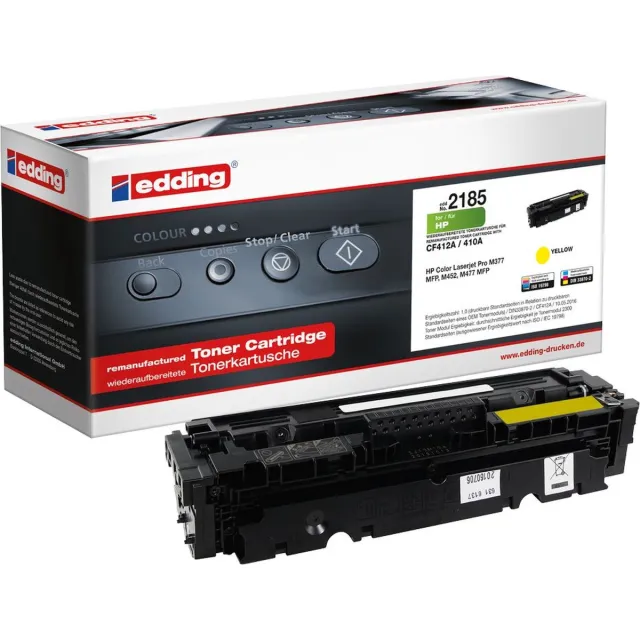 Edding EDD-2185 Toner Single vervangt HP 410A (CF412A) Geel Compatibel Toner