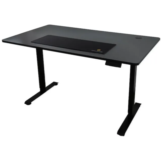Opulenze Alto nero L – Elektrisch verstelbaar zit/sta-bureau – Zwart – 80×140 cm inclusief Mousepad