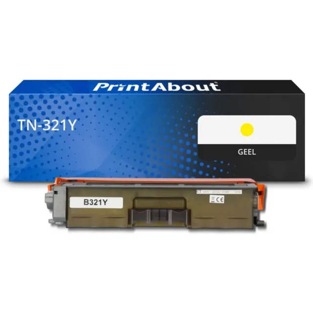PrintAbout Brother TN-321Y toner geel Huismerk