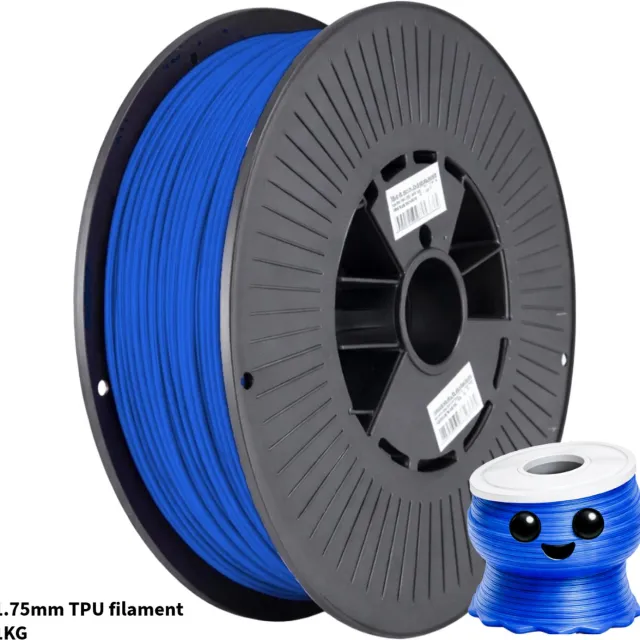 3Dvoordeel.nl TPU Blauw Filament 93A – Flexibel en Slijtvast 3D-Printmateriaal