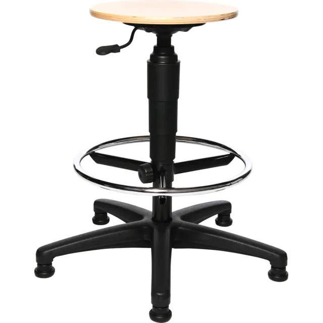 Topstar bureaustoelen TOPSTAR TEC 60 MET VOETRING Zwart