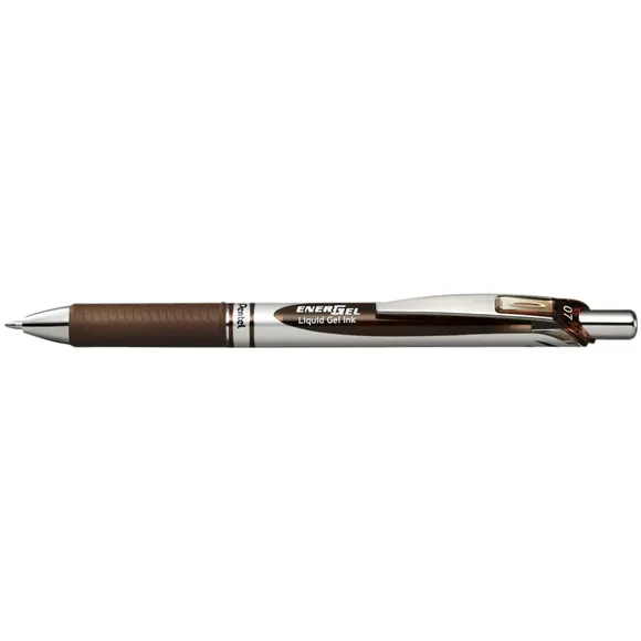 Pentel Gelschrijver Pentel BL77 Energel medium bruin