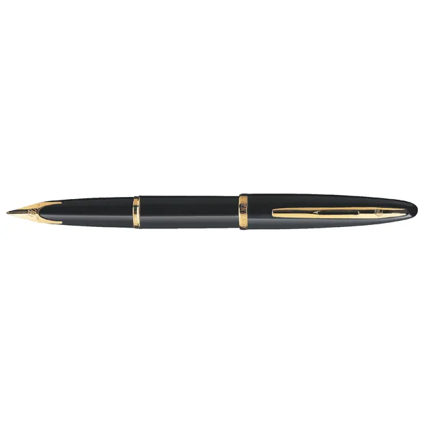Waterman Vulpen Waterman Carene Sea black lacquer GT medium