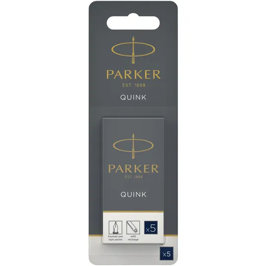 Parker Inktpatroon Parker Quink blauwzwart blister à 5 stuks
