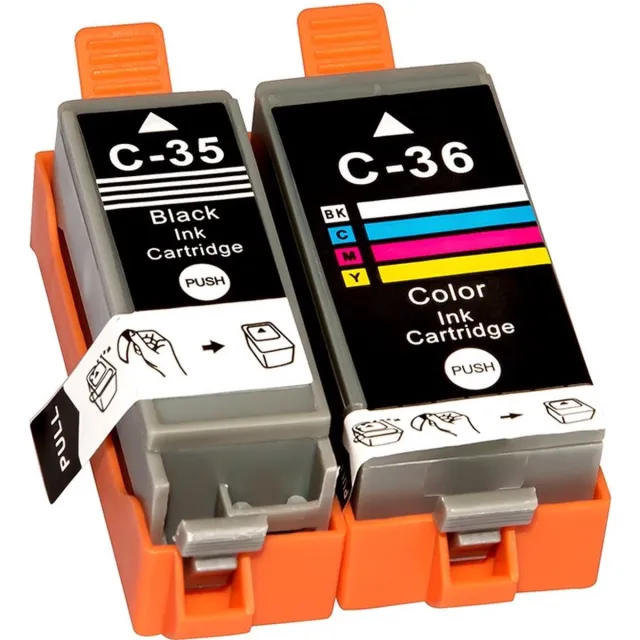 Inktkenners Inktcartridges Geschikt voor Canon Duopack PGI-35/CLI-36 | Geschikt voor Canon IP100, Canon IP100V, Canon IP100P Multipack XL
