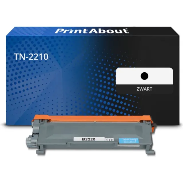 PrintAbout Huismerk Brother TN-2210 Toner Zwart Hoge capaciteit