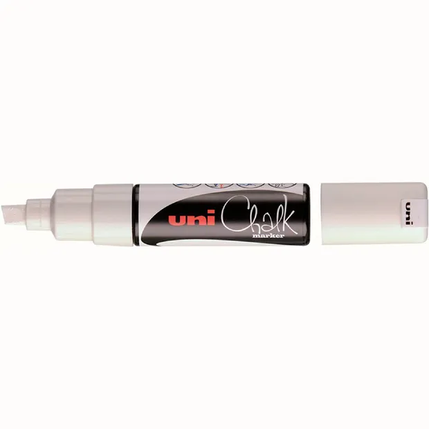 Uni-ball Krijtstift Uni-ball chalk schuin 8.0mm wit