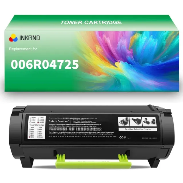 INKFIND 006R04725 Zwart tonercartridge compatibel met Xerox 006R04725 Zwart geschikt voor Xerox B410/ VersaLink B415 - 1-pack Zwart Zwart x 1