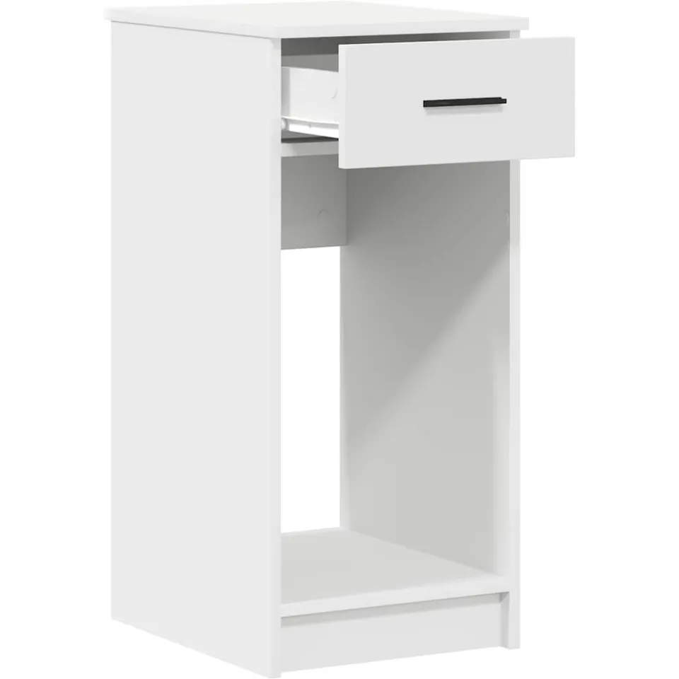 vidaXL Computertorenstandaard met lade 35x45x77 cm wit, foto 4
