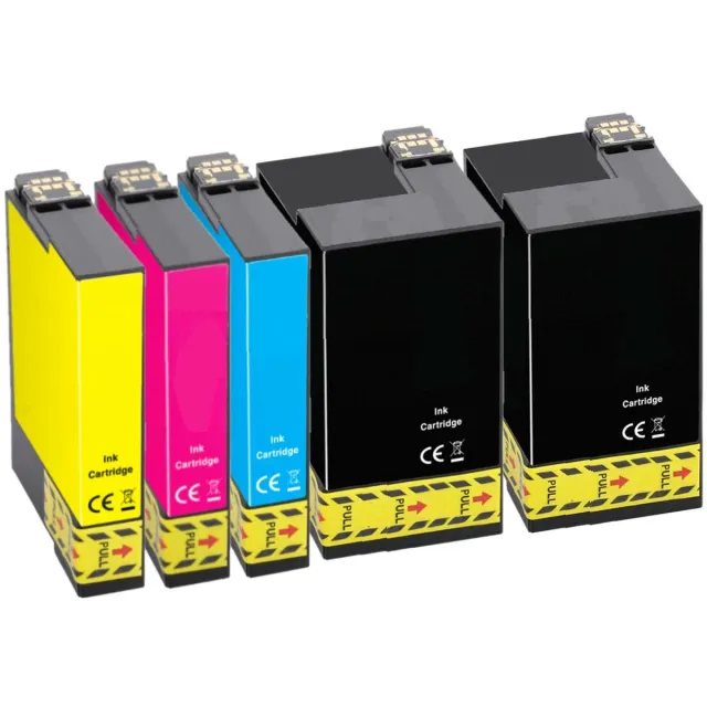 InktDL Huismerk geschikt voor Epson 27XL Inktpatronen +1 Zwart - WF-7720DTWF - WF-3620DWF - 7610 - 7620 - 7710 Multipack + Extra Zwart