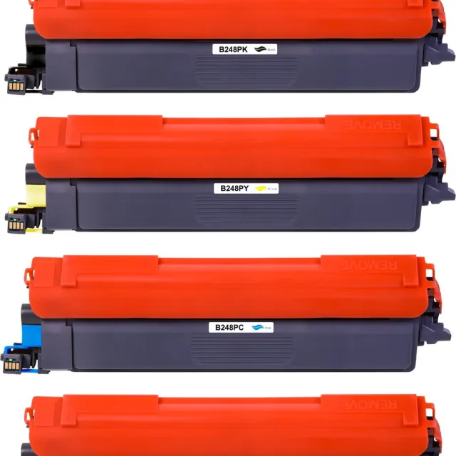 InktDL Huismerk geschikt voor Brother TN-248 Toners - 4 Cartridges - Geschikt voor DCP-L3520CDWE - DCP-L3560CDW - HL-L3220CWE - HL-L3240CDW - MFC-L3740CDW - MFC-L3760CDW Multipack 4 Toner cartridges