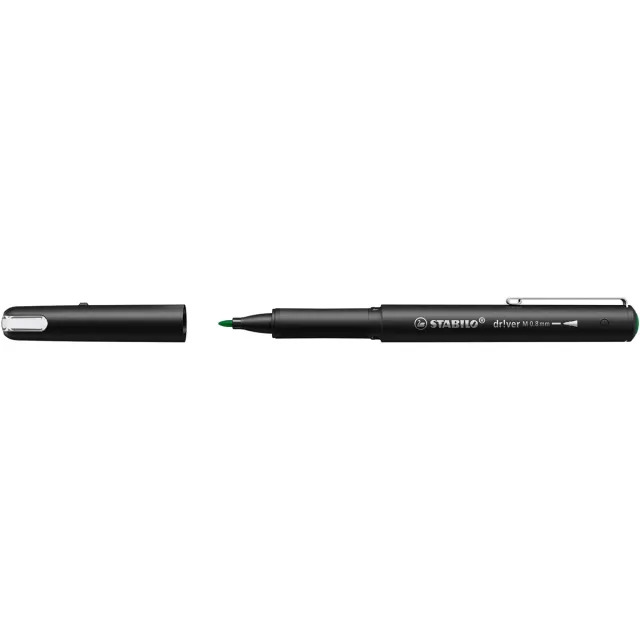 Stabilo dr!ver fineliner, medium punt, groen