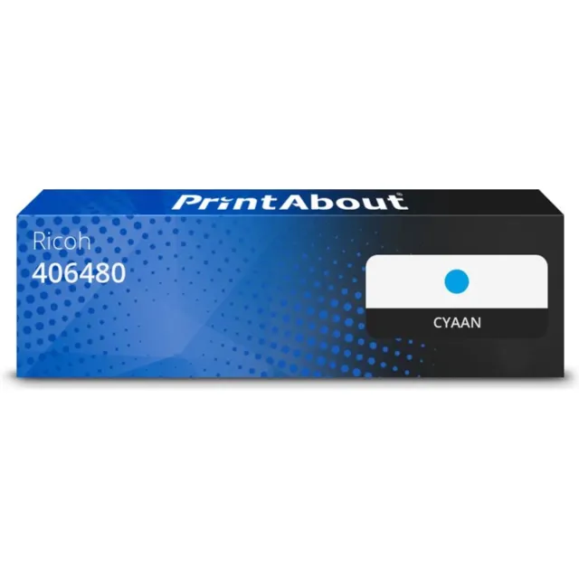 PrintAbout Alternatief voor de Ricoh 406480 / cyaan
