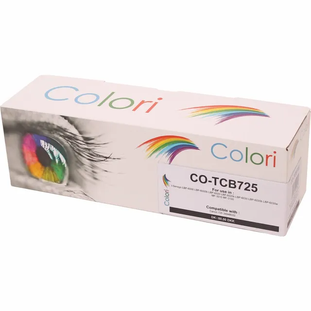 Colori huismerk toner geschikt voor Canon 725 zwart voor I-Sensys LBP-6000 LBP-6000b LBP-6020 LBP-6020b LBP-6030 LBP-6030b LBP-6030w MF-3010