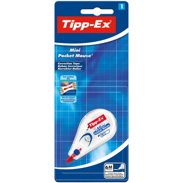 Tipp-ex Correctietape Tipp-Ex mini pocket mouse 5mmx6m blister à 1 stuk