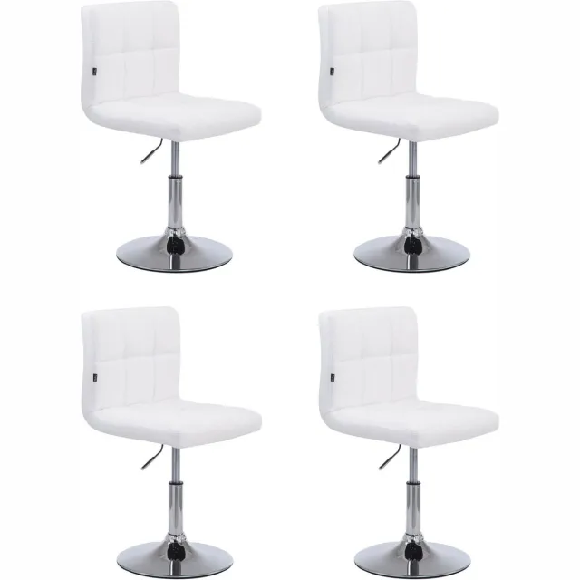 CLP Palma Set van 4 Lounger - Kunstleer wit