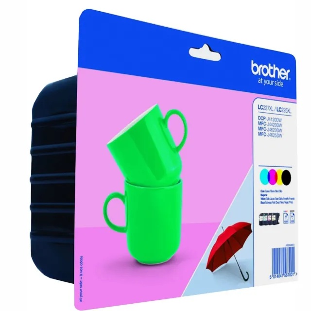 Brother LC-227XLVALBP inktcartridges voordeelpak zwart,cyan,magenta,geel, foto 2