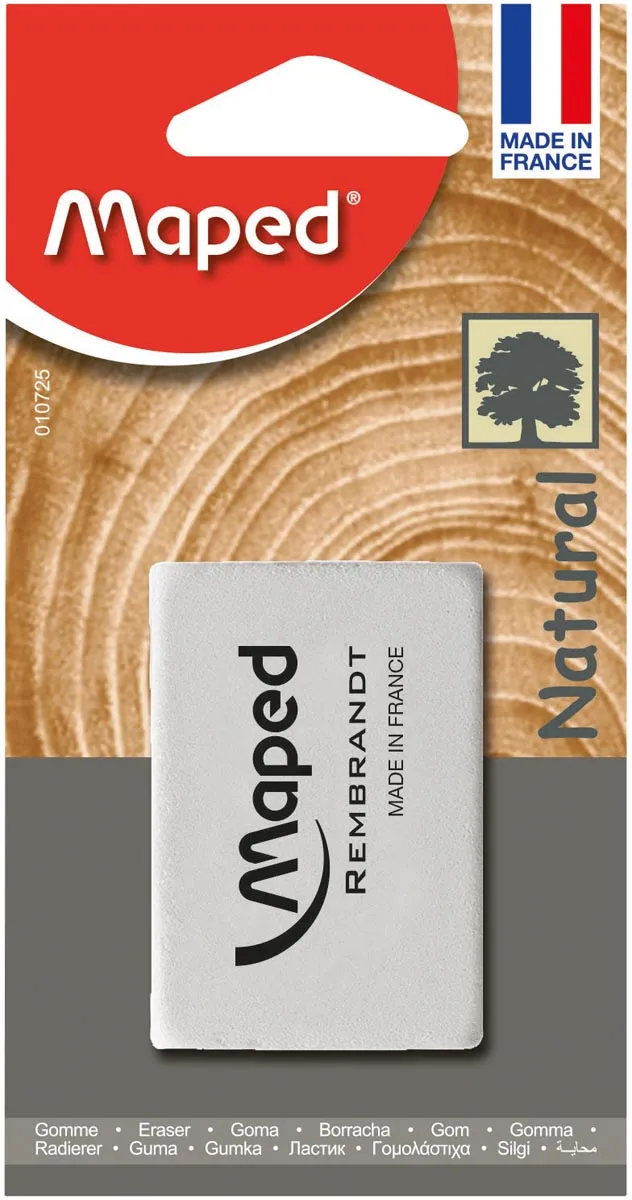 Maped gum Rembrandt, extra large, wit, blister van 1 stuk