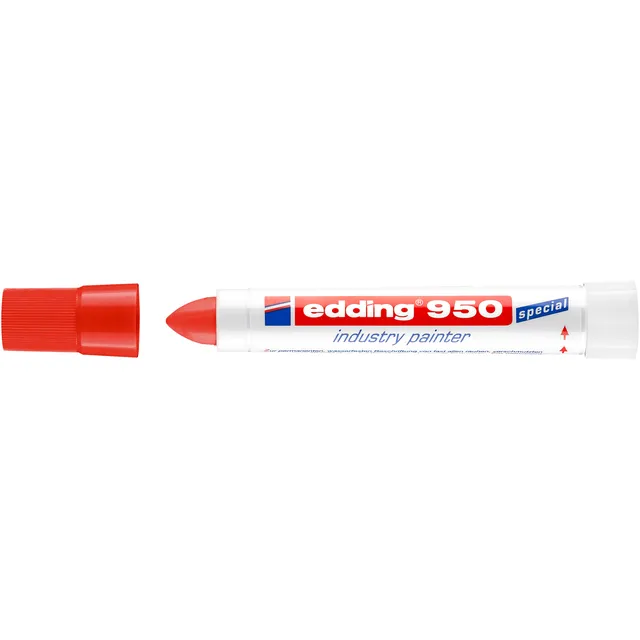 Edding Viltstift edding 950 pastamarker rond rood 10mm