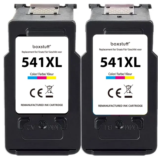 Boxstuff Inkt geschikt voor Canon CL-541 XL - (5222B012) - Inkt Cartridge 2-pack voor Canon Pixma MG2100 / MG2150 / MG2200 / MG3150 / MG3200 / MG4150 / MG4200 / MX395 / MX435 / MX475 / MX525 - Pack Kleur Multipack Kleur