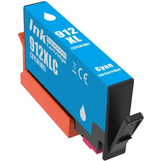 Inktkenners Inktcartridge Geschikt voor HP 912 / 912XL | 1x Cyaan Geschikt voor HP OfficeJet Pro 8010 - 8012 - 8014 - 8015 - 8020 - 8022 - 8023 - 8024 - 8025