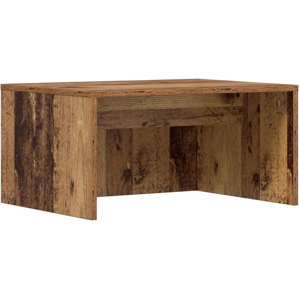 vidaXL Wandbureau Oud Hout Bewerkt hout 60 x 45 x 30 cm bruin, foto 3