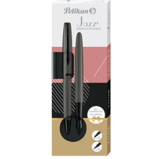 Pelikan Schrijfset Pelikan Jazz Noble Elegance K36+P36 metaal stone