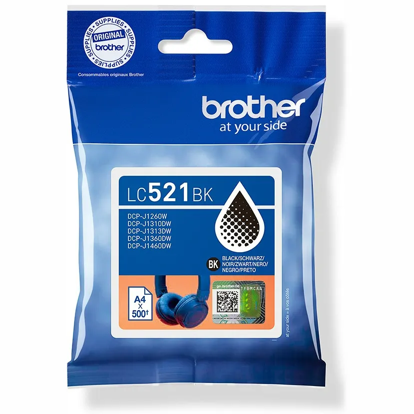 Brother LC-521BK inktcartridge zwart, foto 3